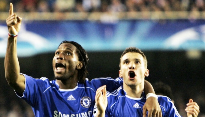 Didier Drogba is one of the players standing in the way of a happy Chelsea return for Shevchenko...